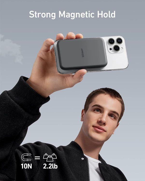 Anker 621 Magnetic Battery (MagGo), 5000mAh Magnetic Wireless Portable Charger with USB-C Cable, Only Compatible with iPhone 14/14 Pro/14 Pro Max, 13/12 Series - Black - (A1610H11) - Image 5