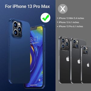 iPhone 13 Pro Max OriginFit Magsafe enabled Slim Case Lightweight Hard PC Cover Phone Case - Navy Blue - Image 3