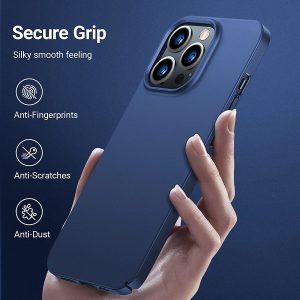 iPhone 13 Pro Max OriginFit Magsafe enabled Slim Case Lightweight Hard PC Cover Phone Case - Navy Blue - Image 5