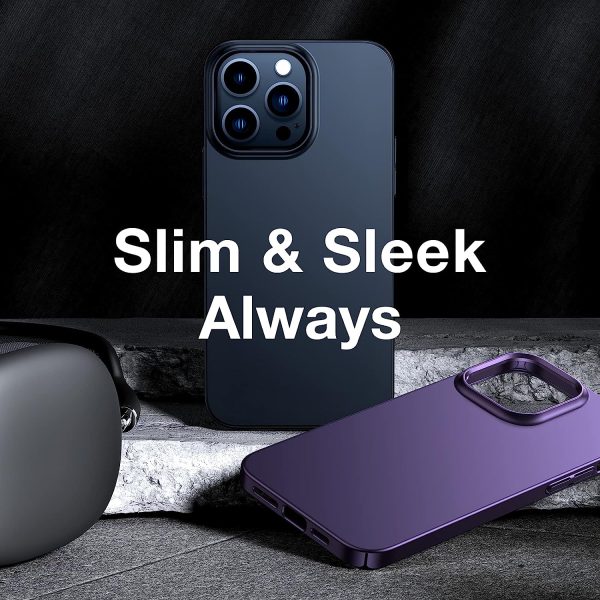 iPhone 14 Pro OriginFit Magsafe enabled Slim Case Lightweight Hard PC Cover Phone Case - Deep Purple - Image 7