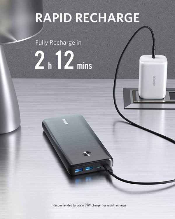 Anker PowerCore III Elite 26000mAh On the go Laptop Charger 87W USB-C PD Portable - Black - (A1291H11) - Image 7