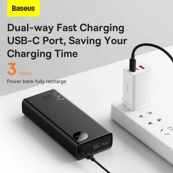 Baseus Adaman Power Bank 30W 20000mAh – Black - Image 7