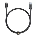 AUKEY USB C Cable 3.95 feet Braided USB 3.0 Type C Cable Fast Charge - Black - CB-AC1