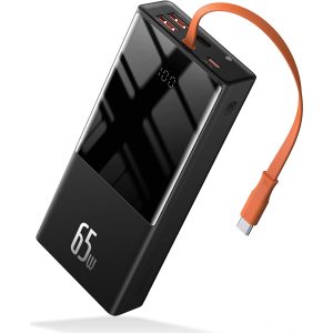 Baseus Elf Digital Display Fast Charging Power Bank  20000mAh 65W - Black