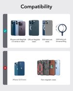 Magsafe Wallet & Stand by ESR made from Vegan Leather by ESR - Blue Sheepskin - Image 7