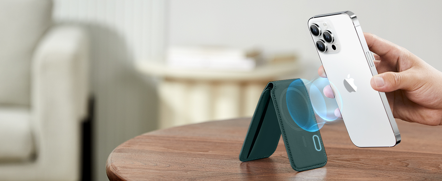 esr magsafe wallet green suede pakistan 2