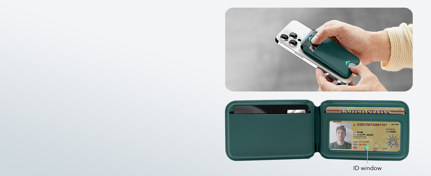 esr magsafe wallet green suede pakistan 5