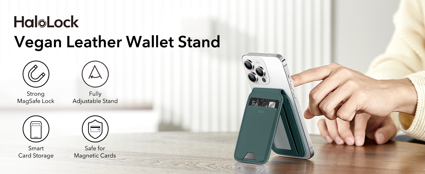 esr magsafe wallet green suede pakistan 8