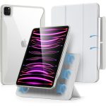 iPad Pro 12.9" 2022 / 2021 Rebound 360 Case ESR with Pencil Holder, Detachable Magnetic Cover, Vertical Stand - Brilliant White