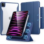 iPad Pro 12.9" 2022 / 2021 Rebound 360 Case ESR with Pencil Holder, Detachable Magnetic Cover, Vertical Stand - Navy Blue - BIS