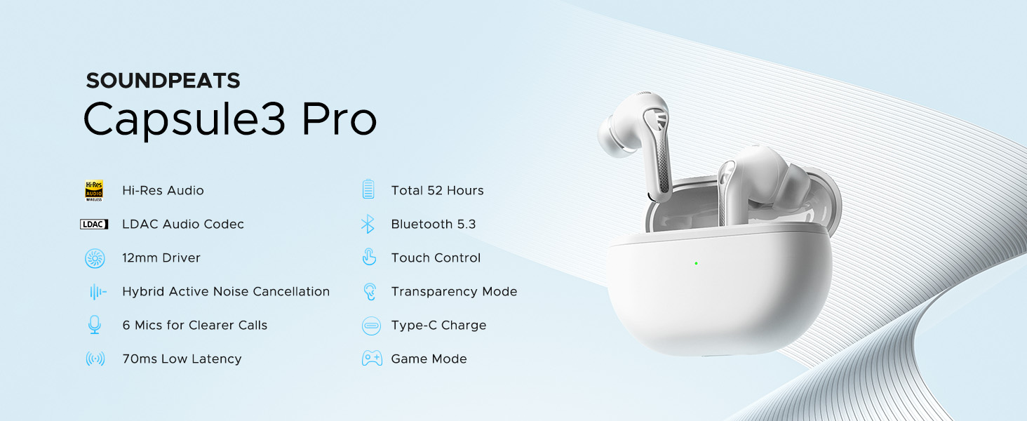 soundpeats capsule 3 pro white28