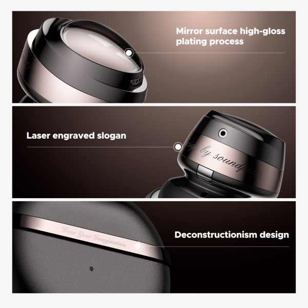 SoundPEATS Opera03 Wireless Earbuds with LDAC, High Resolution Audio, Active Noise Cancellation, Hybrid Dual Drivers & 33 Hours Battery Playtime - Black - AMT - Image 9