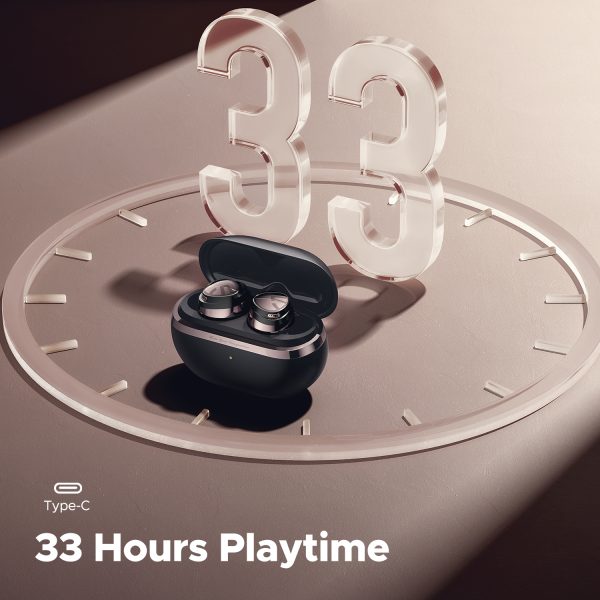 SoundPEATS Opera03 Wireless Earbuds with LDAC, High Resolution Audio, Active Noise Cancellation, Hybrid Dual Drivers & 33 Hours Battery Playtime - Black - AMT - Image 7