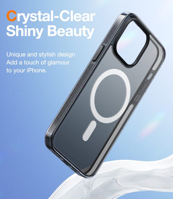 iPhone 14 Pro Max Sparka Mag Magnetic & Ultra Shockproof Case with 8X Military Grade Protection, Compatible with MagSafe] Reduced Yellowing Slim iPhone 14 Pro Max Case - Black - Image 6