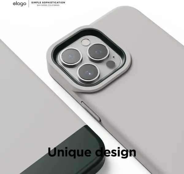 611nt4iCs-L._AC_SL1500_ iPhone 13 Pro Max Glide Armor Case by elago Glide Armor Case Drop Protection, Shockproof Protective TPU Cover, Upgraded Shockproof, Mix and Match Parts, Enhanced Camera Guard - Stone / Dark Green - Image 7