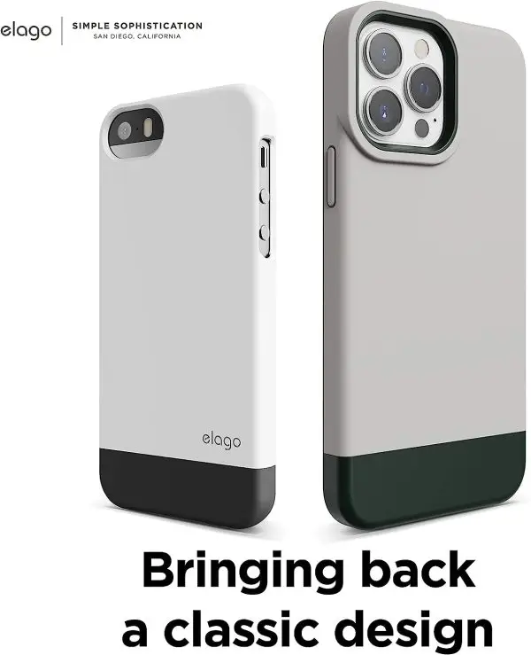615WC2fsy3L._AC_SL1500_ iPhone 13 Pro Max Glide Armor Case by elago Glide Armor Case Drop Protection, Shockproof Protective TPU Cover, Upgraded Shockproof, Mix and Match Parts, Enhanced Camera Guard - Stone / Dark Green - Image 8