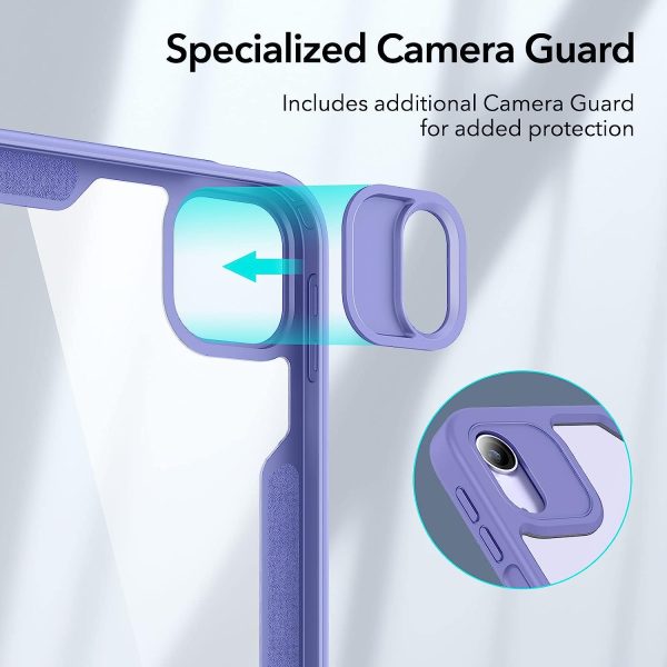 iPad Air 5 2022 Rebound Hybrid Case 360 Detachable Magnetic Cover, Adjustable Portrait / Landscape Stand, Pencil 2 Support, iPad Air 5/4 Case - Lavender - Image 2