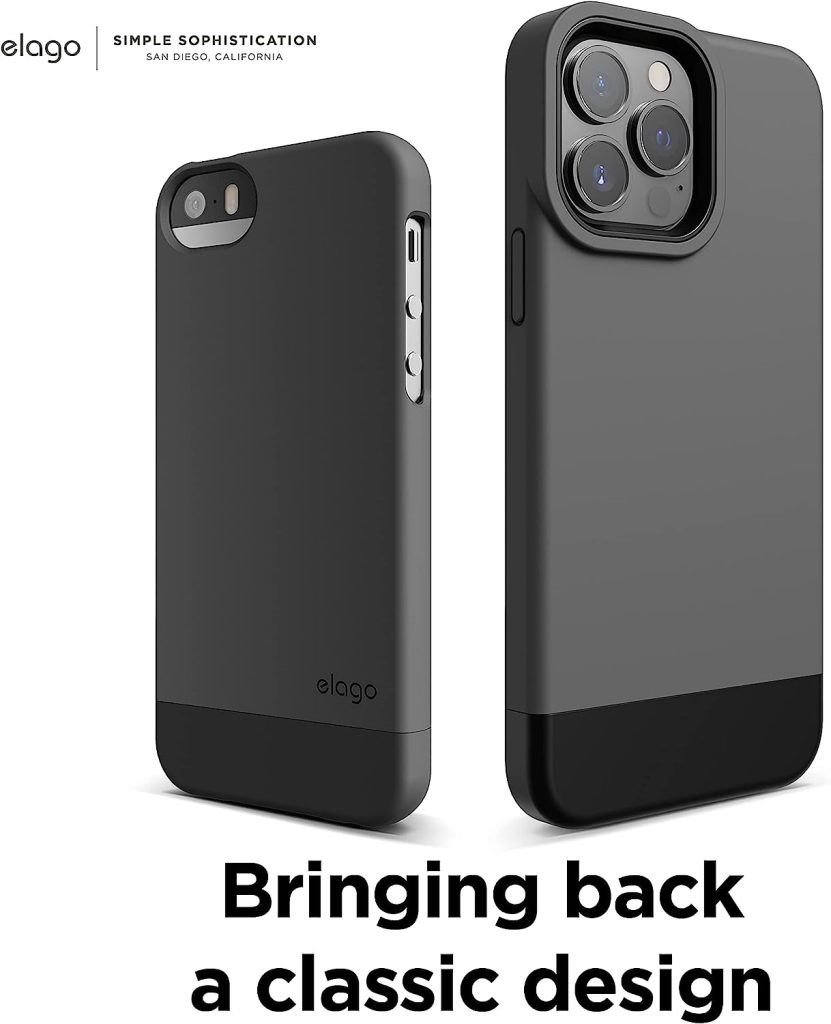 iPhone 13 Pro Max Glide Armor Case by elago Dark Grey / Black