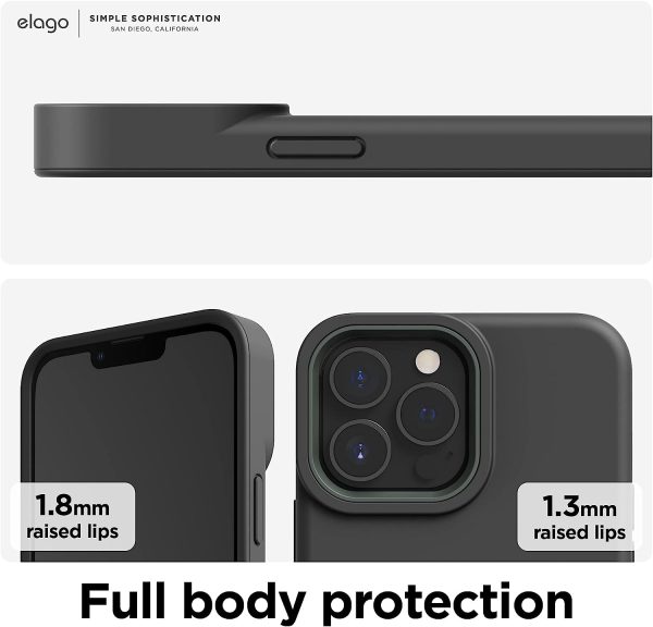 iPhone 13 Pro Max Glide Armor Case by elago Glide Armor Case Drop Protection, Shockproof Protective TPU Cover, Upgraded Shockproof, Mix and Match Parts, Enhanced Camera Guard - Dark Gray / Light Green - Image 4