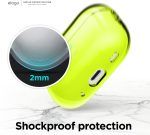 AirPods Pro 2 (2022) elago Clear Case Protective Case Cover, Shockproof, Wireless Charging, Reduced Yellowing - Neon Yellow - Image 4