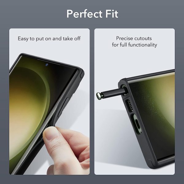 Galaxy S23 Ultra Classic Kickstand Case with Kickstand by ESR – Clear Black - Image 4