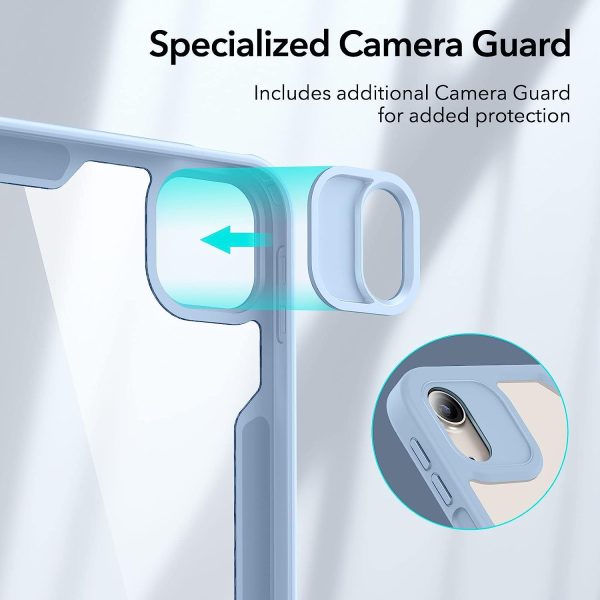 iPad Air 5 2022 Rebound Hybrid Case 360 Detachable Magnetic Cover, Adjustable Portrait / Landscape Stand, Pencil 2 Support, iPad Air 5/4 Case - Sky Blue - Image 2
