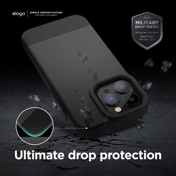 61z67I-C2ZL._AC_SL1500_ iPhone 13 Pro Max Glide Armor Case by elago Glide Armor Case Drop Protection, Shockproof Protective TPU Cover, Upgraded Shockproof, Mix and Match Parts, Enhanced Camera Guard - Clear / Rose Gold - Image 5