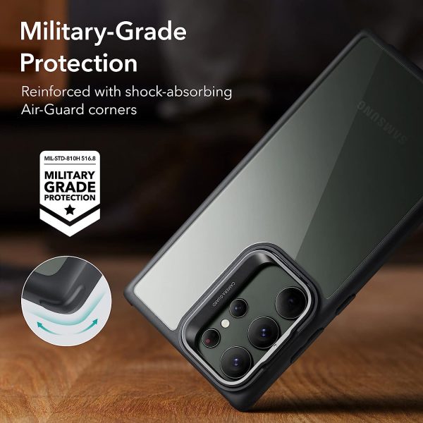Galaxy S23 Ultra Classic Kickstand Case with Kickstand by ESR – Clear Black - Image 5