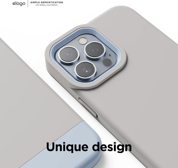 iPhone 13 Pro Max Glide Armor Case by elago Glide Armor Case Drop Protection, Shockproof Protective TPU Cover, Upgraded Shockproof, Mix and Match Parts, Enhanced Camera Guard - Stone / Light Blue - Image 6