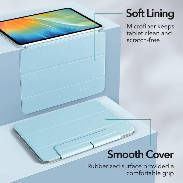 iPad Air 5 2022 / iPad Air 4 2020 Rebound Magnetic Smart Case Convenient Magnetic Attachment Supports Pencil Pairing & Charging - Sky Blue - Image 9