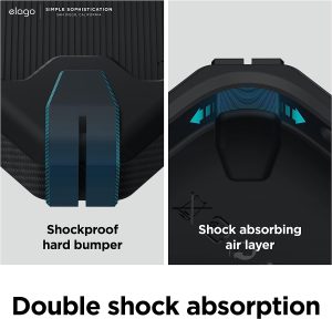 iPhone 14 Plus Armor Case by elago US Military Grade Drop Protection, Heavy-Duty Protective, Carbon Fiber Texture, Tough Rugged Design, Shockproof Bumper Cover - Black - Image 3