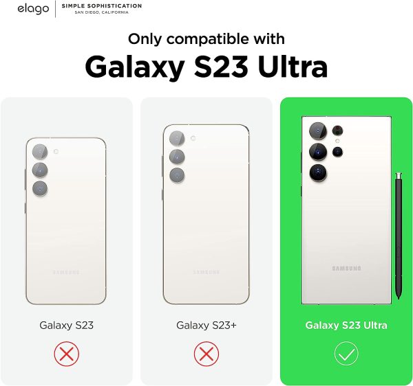 Galaxy S23 Ultra Glide Armor Case by elago Glide Armor Case Drop Protection, Shockproof Protective TPU Cover, Upgraded Shockproof, Mix and Match Parts, Enhanced Camera Guard - Stone / Dark Grey - Image 4