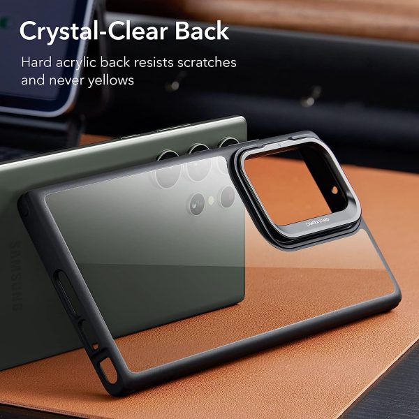 Galaxy S23 Ultra Classic Kickstand Case with Kickstand by ESR – Clear Black - Image 7