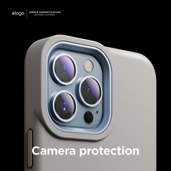 iPhone 13 Pro Max Glide Armor Case by elago Glide Armor Case Drop Protection, Shockproof Protective TPU Cover, Upgraded Shockproof, Mix and Match Parts, Enhanced Camera Guard - Stone / Light Blue - Image 8
