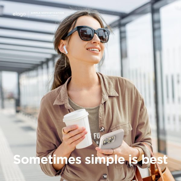 iPhone 13 Pro Max Liquid Silicon Case by elago Full Body Protective Cover, Shockproof, Slim Phone Case, Anti-Scratch Soft Microfiber Lining - Stone - Image 5