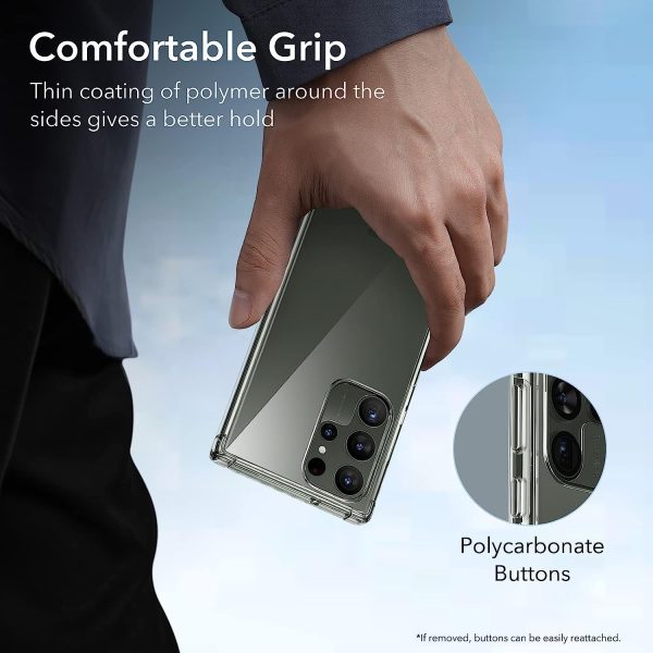 71VBfLecdBL._AC_SL1500_ Galaxy S23 Ultra Krystec by ESR Clear Case by ESR - Crystal Clear - BIS - Image 4