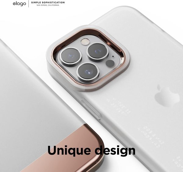 71WuZiqrEhL._AC_SL1500_ iPhone 13 Pro Max Glide Armor Case by elago Glide Armor Case Drop Protection, Shockproof Protective TPU Cover, Upgraded Shockproof, Mix and Match Parts, Enhanced Camera Guard - Clear / Rose Gold - Image 7