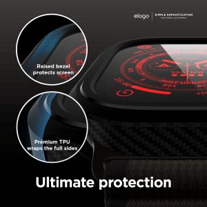 Apple Watch Ultra 2 / 1 Armor Case by elago for 49mm - Matte Black - Image 4