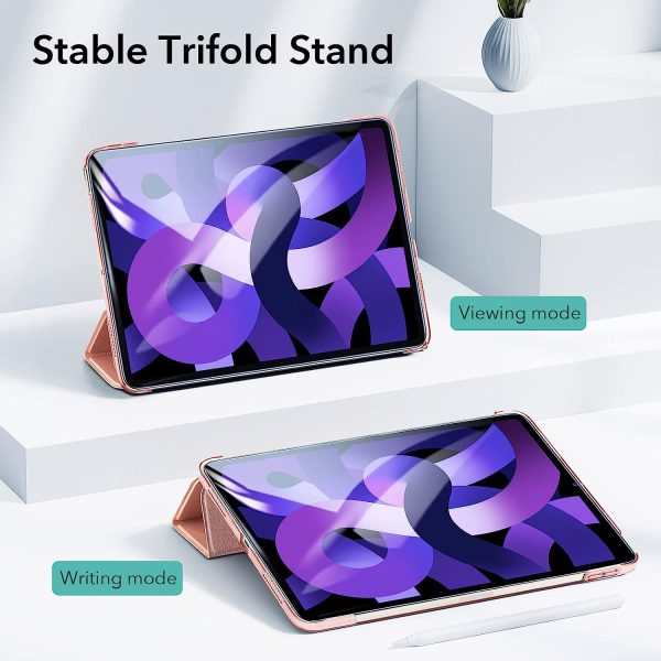 iPad Air 5 2022 /iPad Air 4 2020 Ascend Trifold Hard Smart Case by ESR - Rose Gold - Image 5