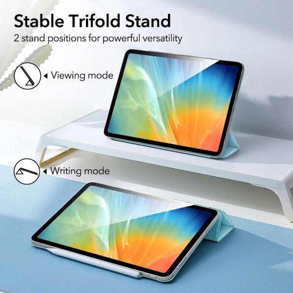 iPad Air 5 2022 / iPad Air 4 2020 Rebound Magnetic Smart Case Convenient Magnetic Attachment Supports Pencil Pairing & Charging - Sky Blue - Image 4