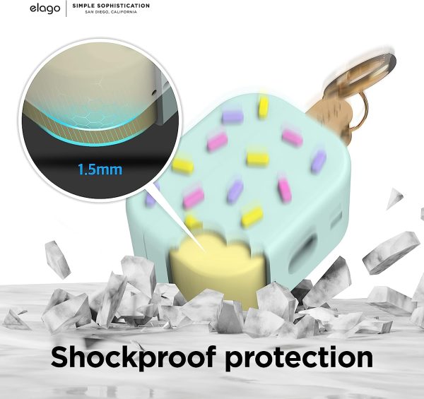 71p85GckoWL._AC_SL1500_ Airpods Pro 2022 elago Ice Cream Design Case - Mint - Image 5
