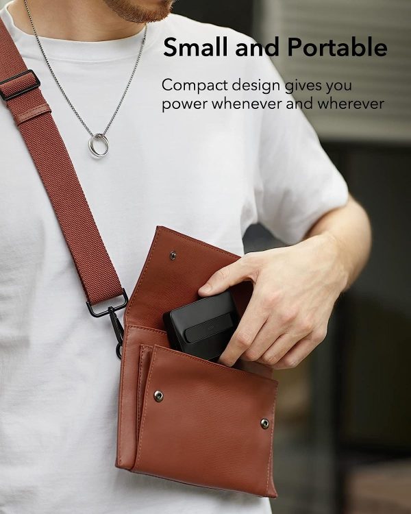 ESR mini Kickstand Wireless Powerbank 5000 mAh Magsafe Enabled for iPhone 14, iPhone 13, iPhone 12 - Black - Image 8