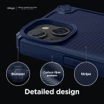 iPhone 14 Plus Armor Case by elago US Military Grade Drop Protection, Heavy-Duty Protective, Carbon Fiber Texture, Tough Rugged Design, Shockproof Bumper Cover - Jean Indigo - Image 6