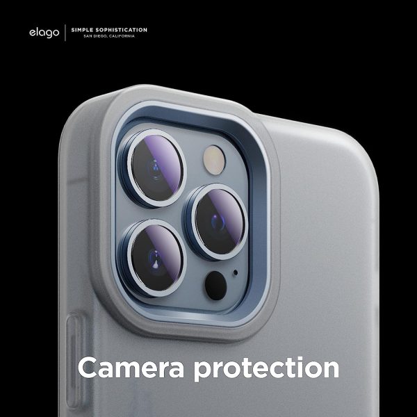 iPhone 13 Pro Max Glide Armor Case by elago Glide Armor Case Drop Protection, Shockproof Protective TPU Cover, Upgraded Shockproof, Mix and Match Parts, Enhanced Camera Guard - Clear / Light Blue - Image 8