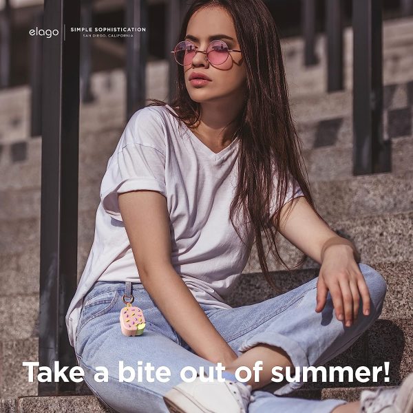 Airpods Pro 2022 elago Ice Cream Design Case - Strawberry - Image 7