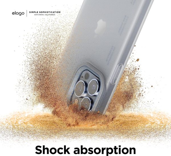 iPhone 13 Pro Max Glide Armor Case by elago Glide Armor Case Drop Protection, Shockproof Protective TPU Cover, Upgraded Shockproof, Mix and Match Parts, Enhanced Camera Guard - Clear / Light Blue - Image 9