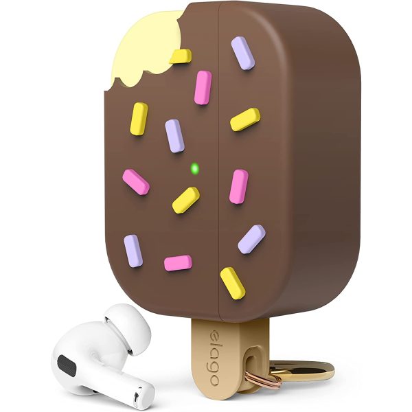 airpods ice cream case chocolate Airpods Pro 2022 elago Ice Cream Design Case - Chocolate - Image 1