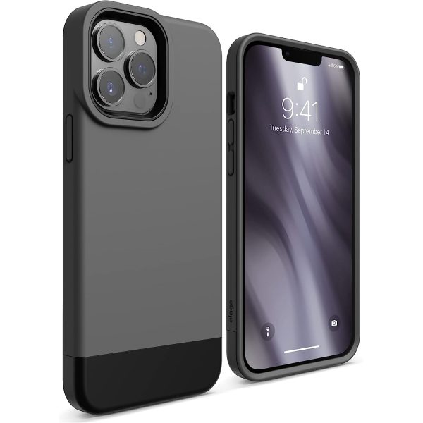 iPhone 13 Pro Max Glide Armor Case by elago Glide Armor Case Drop Protection, Shockproof Protective TPU Cover, Upgraded Shockproof, Mix and Match Parts, Enhanced Camera Guard - Dark Gray / Black - Image 1