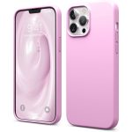 iPhone 13 Pro Max Liquid Silicon Case by elago Full Body Protective Cover, Shockproof, Slim Phone Case, Anti-Scratch Soft Microfiber Lining - Hot Pink