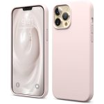 iPhone 13 Pro Max Liquid Silicon Case by elago Full Body Protective Cover, Shockproof, Slim Phone Case, Anti-Scratch Soft Microfiber Lining - Lovely Pink
